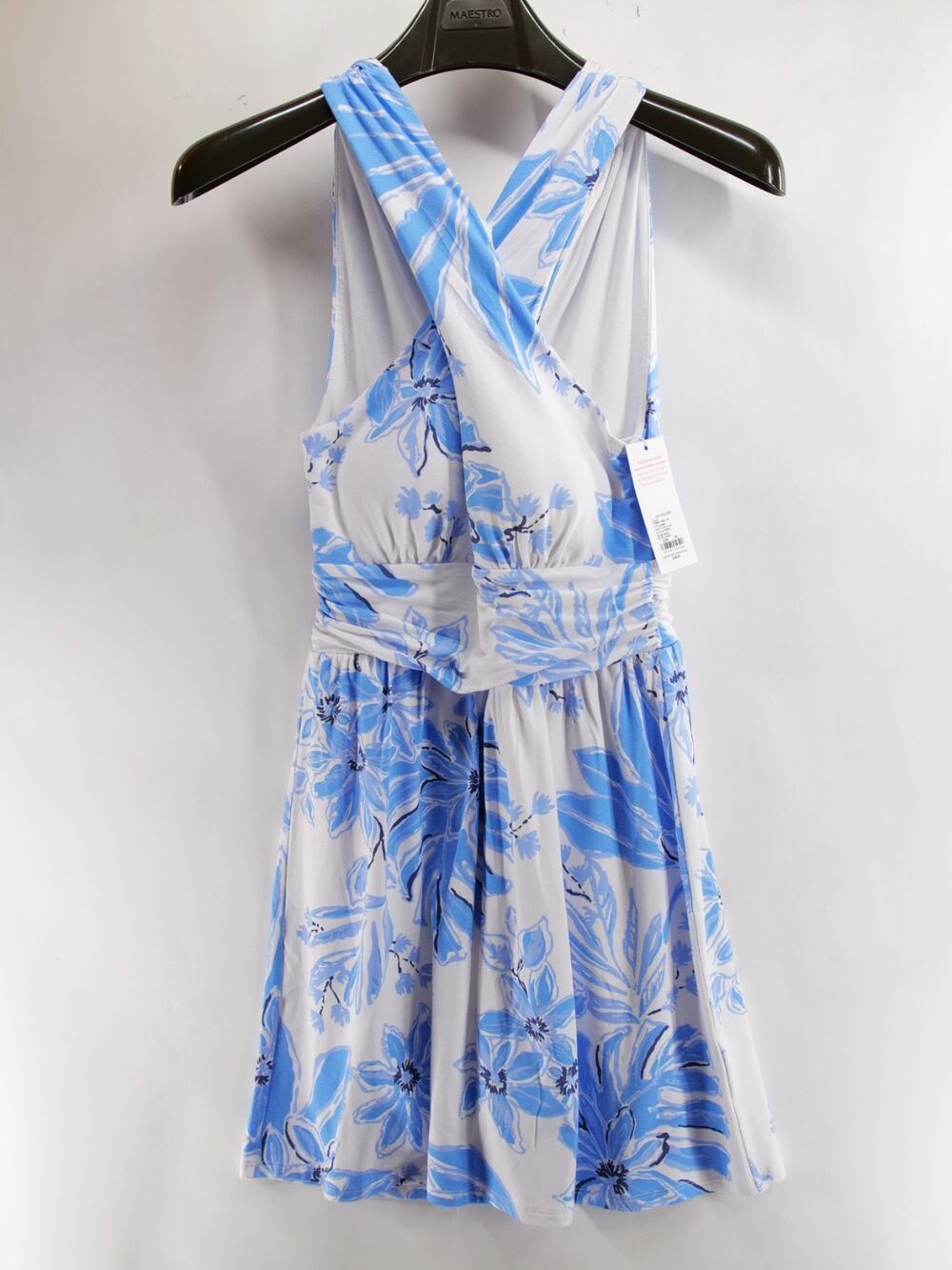 Lilly Pulitzer NWT Montecito Skirted Romper Resort White JetSet Jungle Halter XS